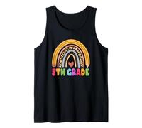 5th Grade Teacher Student Boho Rainbow Back To School Canotta