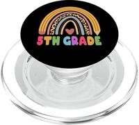 5th Grade Teacher Student Boho Rainbow Back To School PopSockets PopGrip per MagSafe