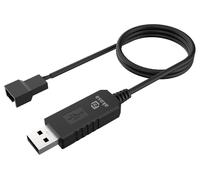 5V-12V Dc Step Up Tensione Convertitore Cavo Per USB A 3-Pin & 4-Pin Ventola