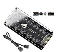 5V 3 pin ARGB RGBW Cavo per AURA SYNC RGB 10 Hub Splitter SATA Cavo di estensione di alimentazione Adattatore Striscia di luce LED PC RGB Fan Cooler, Concentrator