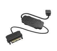 5V 3pin ARGB Controller SATA Power Supply RGB Controller 3PIN Hub Suitable for Computer CPU Case Cool Fan LED Light Radiator(Black)