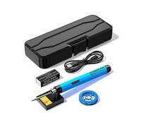 5V Micro-USB Soldering Iron Kit, Portable Electric Welding Tool, Wireless Solder Pen in Blue