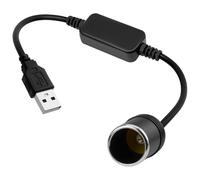 5V USB a Maschio a 12V Adattatore Presa Accendisigari Convertitore a Presa Accendisigari per Auto da 5V USB A Maschio a 12V Femmina per GPS Registratore di Guida Telecamera Auto Cane Elettronico