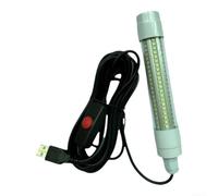 5V13W USB Sommergibile LED Pesca Luce per la Pesca notturna-126- Luce Verde | Lampada subacquea compatibile con Crappie, per Shad per, Calamari, Verde/Bianco/Blu/Giallo Opzioni (- 126 - Luce verde)