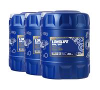 5W 30 Longlife Olio motore 3x 20 litro MANNOL 5W30 VW 504 00/507 00/MB 229.51