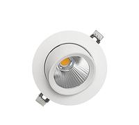 5W/7W/12W/15W/20W/25W/30W COB LED Aluminum Glass Recessed Household Downlight Market Restaurant Ceiling Light Hotel Hole Lamp AC 86- High Brightness,