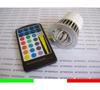5w COB GU10 RGB LAMPADINA FARETTO SPOT CAMBIACOLORE 220v DICROICA E2A1