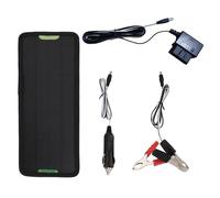 5W Solar Trickle Charger 12V - Waterproof Battery Maintainer Kit, Easy Install Solar Panel Charger For Car Motorcycle Truck Trailer | Batteryy Maintenance Support, Energy Saving Charging Solution
