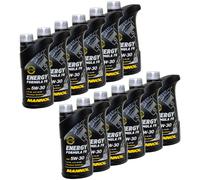5W30 Olio Motore 12x 1 Litro Mannol 7707 Opel Ford Volvo Api Sn Cf Acea A5 B5