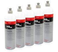 5x 1 L Koch Chemie Detergente Heavy Cut H9.02 Grezzo Auto senza Oli di Silicone