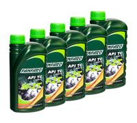 5x 1 Liter Olio Motore FANFARO Universal M-2T TC 2 Tempi