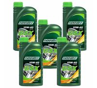 5x 1 Litro FANFARO GSX 15W-40 olio motore Olio Motore Automobile Api Sg / CD