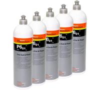 5x 1 Litro Koch Chemie Onecut&finish P6.01 Lucida Lucidatura Sigillante