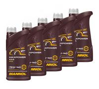 Trasmissione Mannol Maxpower 4x4 75W-140 Api Gl 5 Ls 5x 1 Litro Artic Cat Can-Am