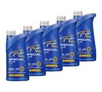 5X 1 Litro Olio Motore MANNOL 7512 Special Plus 10W30 API