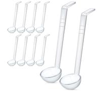 5X(10 Pezzi 7,8 Pollici 1 Oz Trasparente Piccolo Mestolo Mestolo per Salsa5266