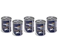 5x 100 ML Moto Olio Motore 2-Takt Plus Mannol Api TC per Aprilia Honda Kawasaki
