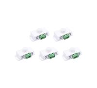 5X 12V 24V PIR Sensore di Movimento Funzione Controller Interruttore A LED Corpo Interruttore A Infrarossi Timer di Movimento Bianca per Strisce