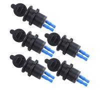 5X 12V-24V Presa di Corrente USB Dual USB 2.1 V 2.1A Impermeabile per Auto