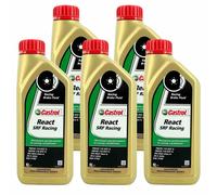 5x 1L CASTROL React SRF Racing Liquido Freni DOT 4 ISO 4925 1703