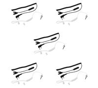 5X 2-Pin PTT Microfono Auricolare A 3.5mm Air Acustico del Tubo Ricevitore 3683