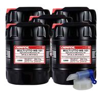 5x 20 Litro CHEMPIOIL Ch Multi Utto Wb 101 olio motore Api GL-4 din 51524-2