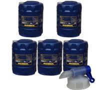 5x 20 Litro mannol olio motore TS-5 Uhpd 10W-40 Api Oil Incl. Canale di Scarico