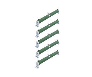 5X 200W Resistenza Reostato Regolabile per Tubo In Ceramica da 100 Ohm