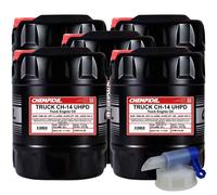 5X 20L CHEMPIOIL Olio Motore CH-14 TRUCK UHPD 15W-40 CATERPILLAR ECF-3 CUMMINS