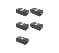 5X 24V 0.5A Desktop POE Power Injector Ethernet Adapter Sorveglianza CCTV per L'Alimentazione Della Telecamera IP