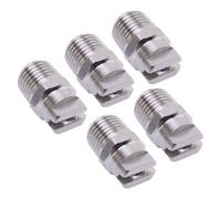 5x 2mm Orifice Dia Flat Fan Spray Tip Nozzle 65 Degree Nozzle 1/4BSPT