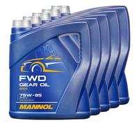 5x 4 Litro Commutazione Alla Deriva Mannol Cambio Api Gl 4 75W-85 Getiebe Olio