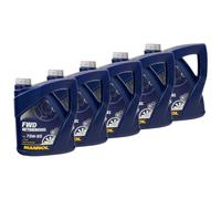5x 4 Litro Commutazione Alla Deriva Mannol Cambio Api Gl 4 75W-85 Getiebe Olio