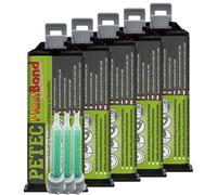 5x 50 ML PETEC 98350 Plastbond Adesivo 2-Komponenten Adhesivo per Plastica