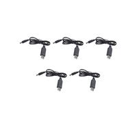 5X 5V A 12V 2.1mm x 5.5mm Convertitore di Modulo Connettore Maschio Jack Spina del Cavo di Alimentazione, Cavo da USB A -1M