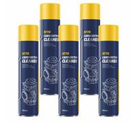 5X 600Ml MANNOL Pulitore Per Carburatori 9970 Spray Pulitore Distanziatore