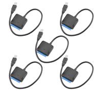 5X Adattatore per Cavo per Convertitori di Dischi Rigidi per Dischi Rigidi Ssd 2.5 / 3.5 Da A USB 3.0