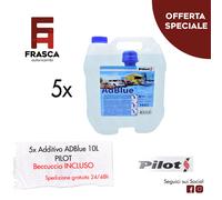 5X Additivo ADBLUE 10 Litri Veicoli EURO 6 Con Tecnologia SCR Con Beccuccio