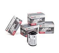 5X Agfa APX 100 135-36 S/W B/W Film Bianco E Nero 35Mm 135
