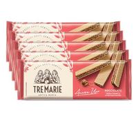 5X Ancora Uno Gianduia Nero Wafer Farciti con Crema di Nocciola e Granella di Nocciola per tre marie 140g
