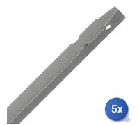 5x Andrighetti Paletto Ferro A T Zincato Mm 35X35X4,0 Cm 225