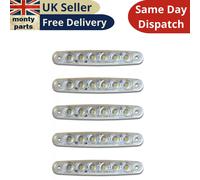 5x Anteriore Indicatore Laterale Posizione Fari 24V LED Bianco Lente Trasparente