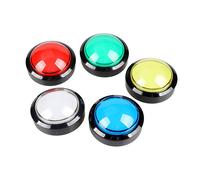 5X Arcade Buttons 60Mm Dome Pulsante LED da 2,36 Pollici con Micro-Interruttore per Console per Videogiochi Arcade Machine