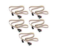 5X ATX Scheda Madre del Computer PC Cavo di Alimentazione 2 Accensione Con Luce LED Accesa / Spenta / Ripristinata