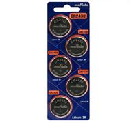 5x Batterie A Bottone Al Litio Murata CR2430 3V 300mAh DL2430 ECR2430