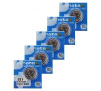 5 Renata 391 Sr1120w Batterie Argento 1.55v Orologio Cella Scadenza 2025 Nuovo