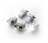 5X BAX 10D B8,5D Illuminazione Strumentazione Tacho Cockpit Bianco