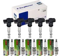 5x Beru Bobina Accensione + Denso Candela per VW New Beetle Cabriolet 1Y7