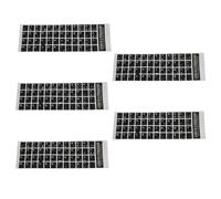 5X Bianco Lettere Francese Azerty Tastiera Sticker Cover Nera per PC Laptop