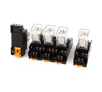 5x bobina ca 220-240v 3pdt 11 pin led rosso relè potenza w base zoccolo